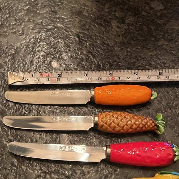 Set of 6 Stafford Stainless Steel Ceramic Handle Knives - Picture 3 of 3